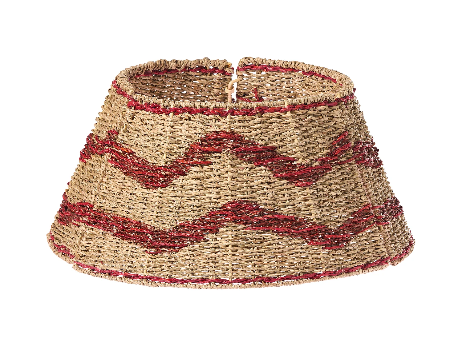 Jupe de sapin de Noël HIVER Herbier marin Rouge 51 cm