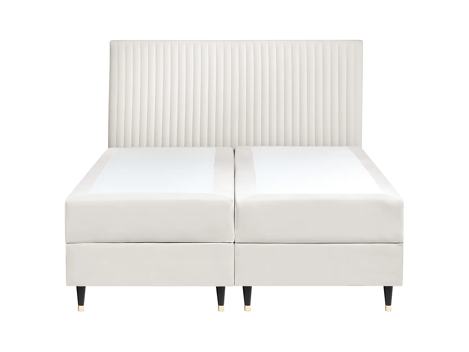 Divan Bed with Storage DAME Velvet Off-White 160 x 200 cm (EU King Size)