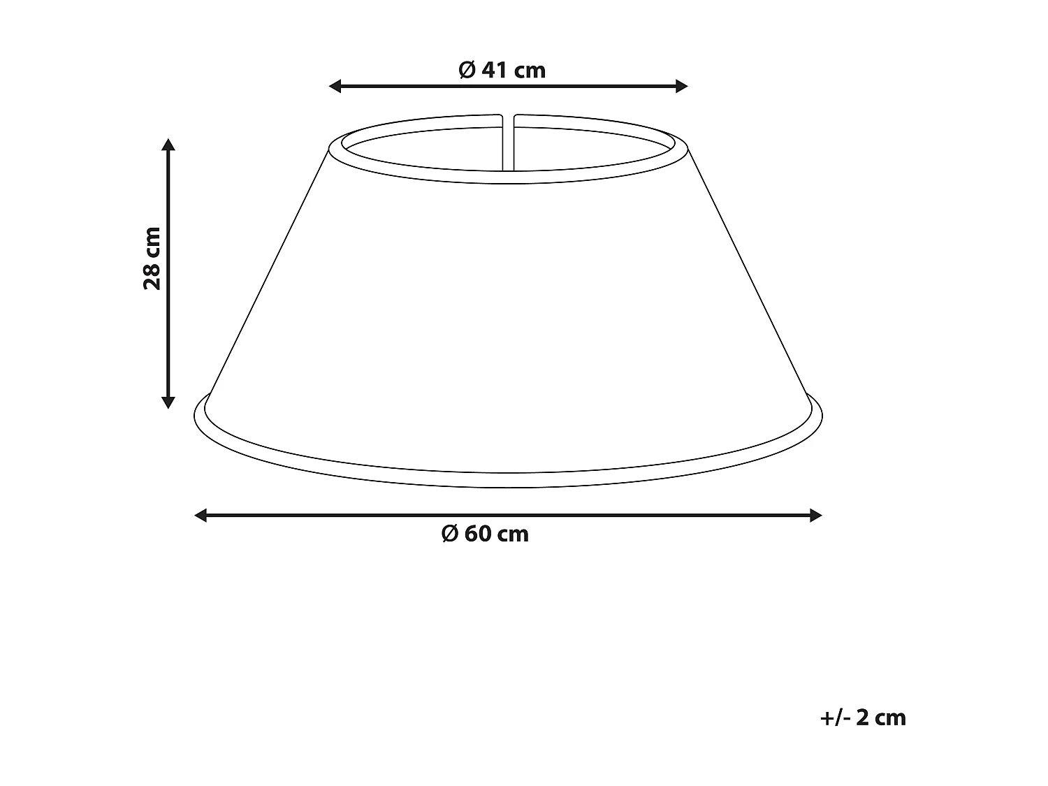 Jupe de sapin de Noël NEIGE Herbier marin Naturel 60 cm