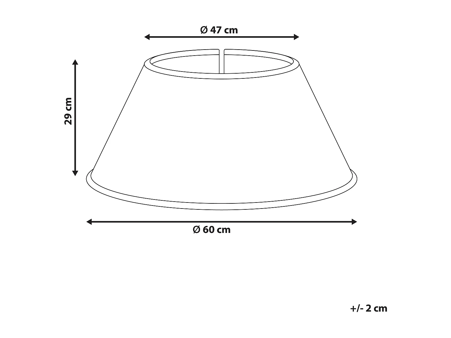Jupe de sapin de Noël HIVER Herbier marin Naturel 60 cm