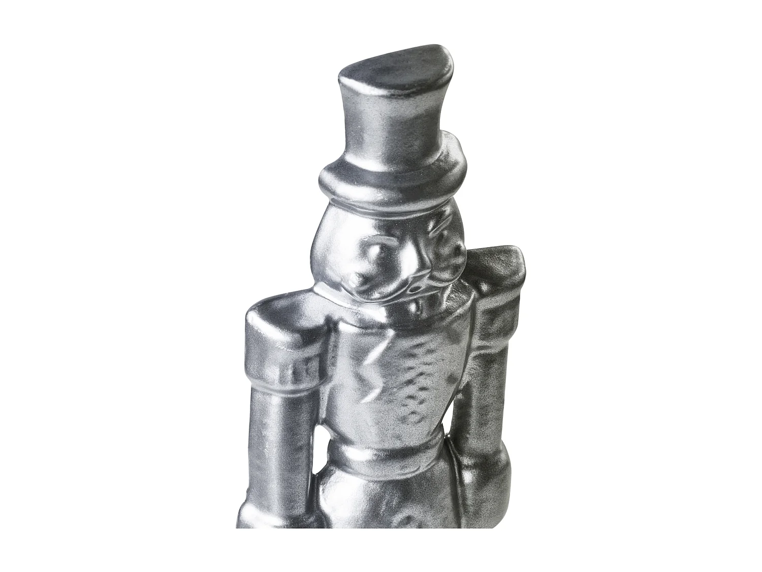 Lot de 3 supports pour chaussettes de Noël KAJAANI Casse-noisette 21 cm Argenté