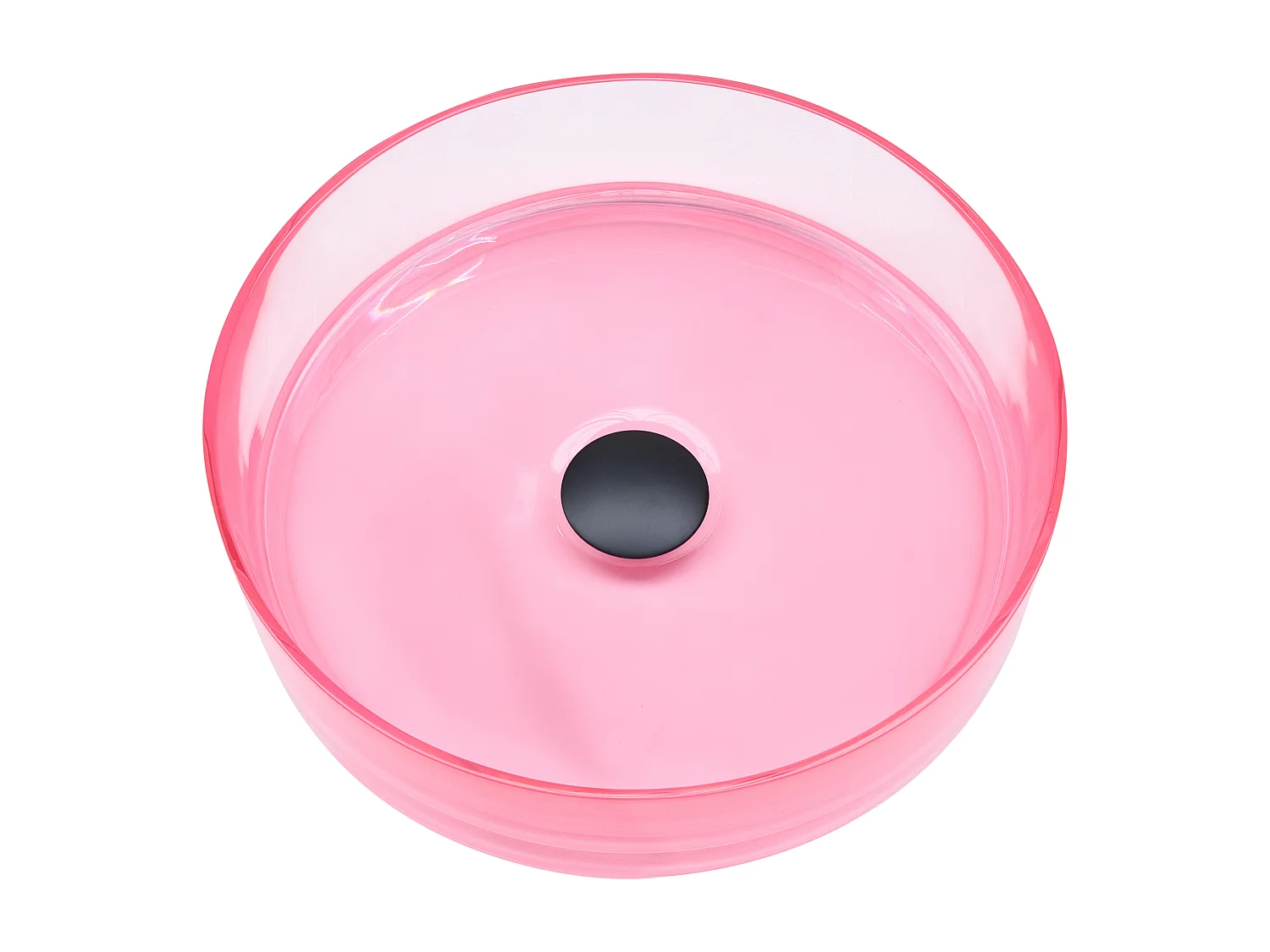 Vasque à poser TOLOSA ⌀ 36 cm Surface solide Rose