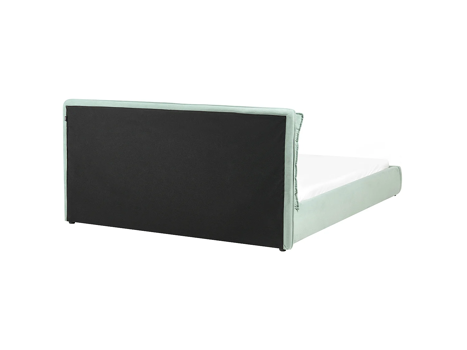 Lit avec sommier Velours BAJONNA 180 x 200 cm Vert menthe