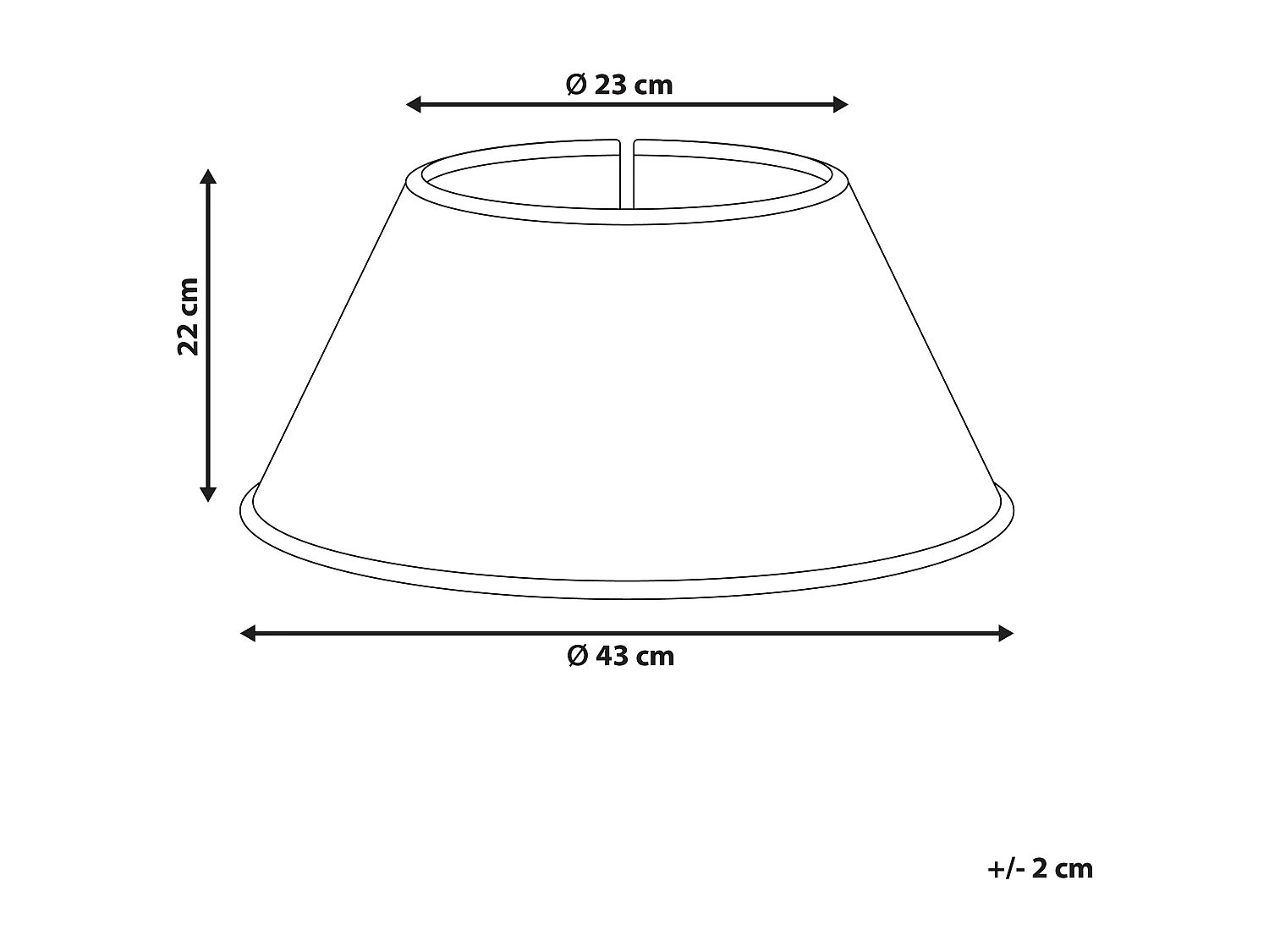 Jupe de sapin de Noël BOUGIE Herbier marin Naturel 43 cm