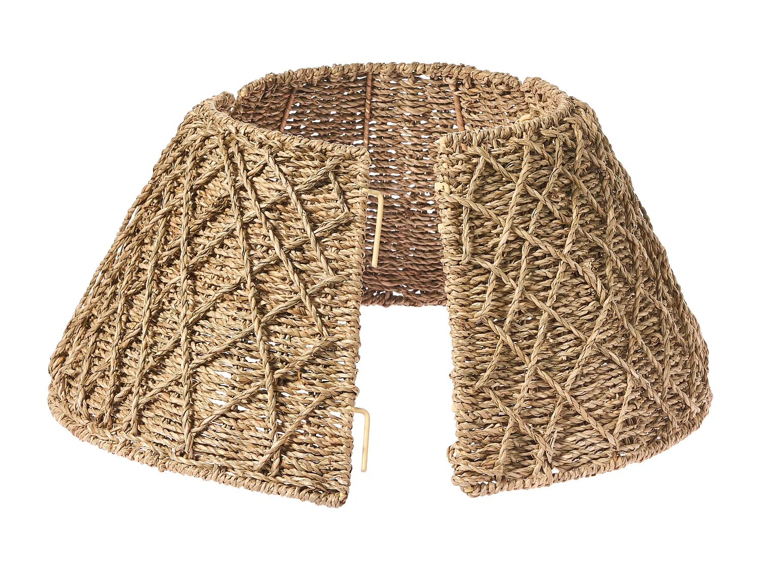 Jupe de sapin de Noël BOUGIE Herbier marin Naturel 43 cm