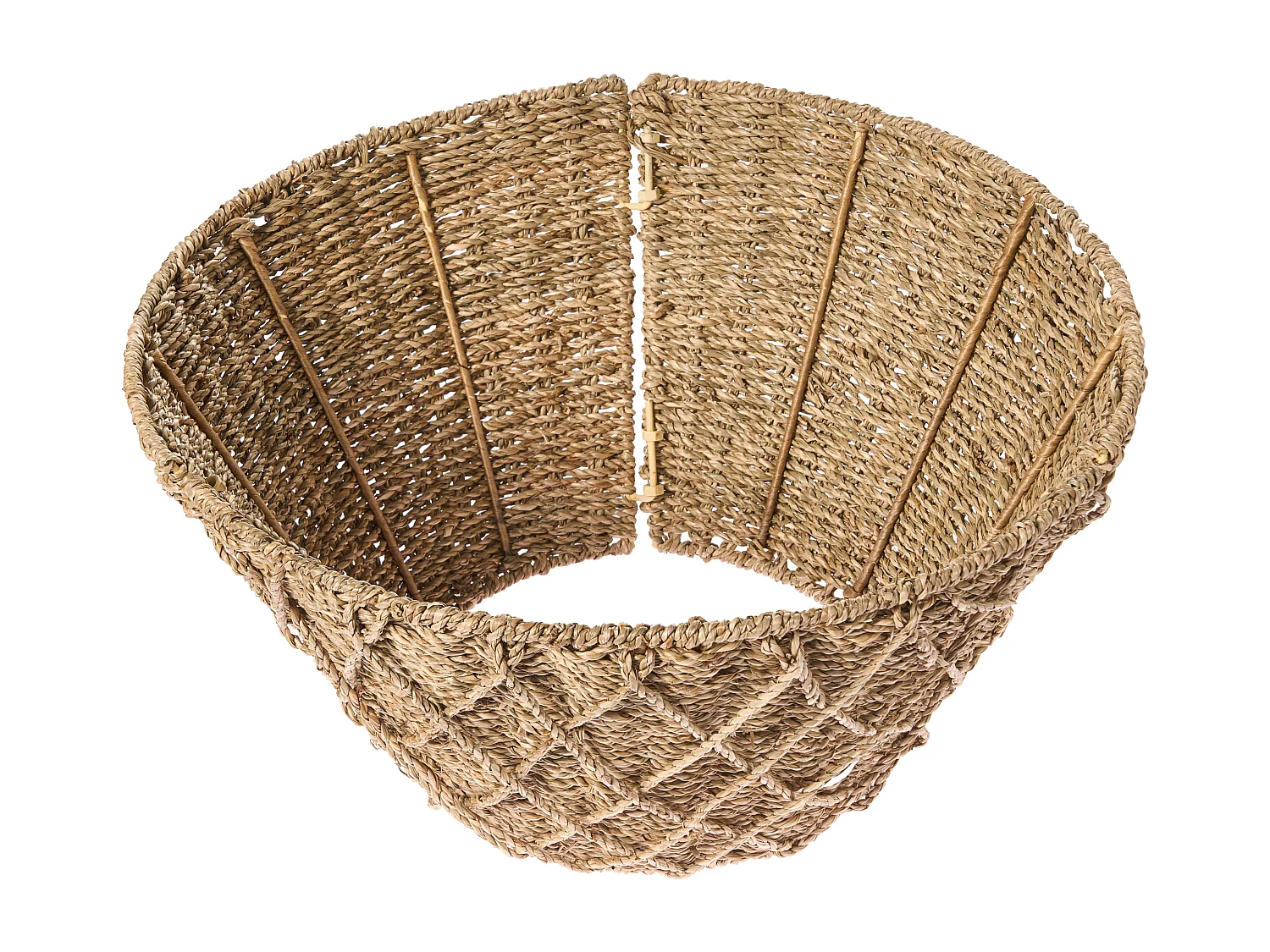 Jupe de sapin de Noël BOUGIE Herbier marin Naturel 43 cm