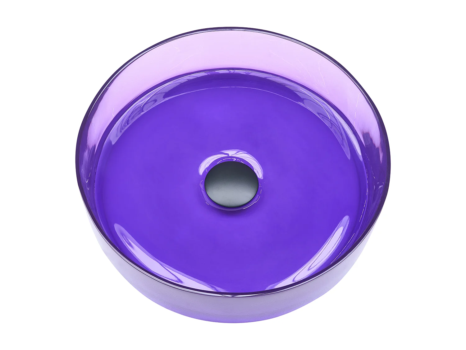 Vasque à poser TOLOSA ⌀ 36 cm Surface solide Pourpre