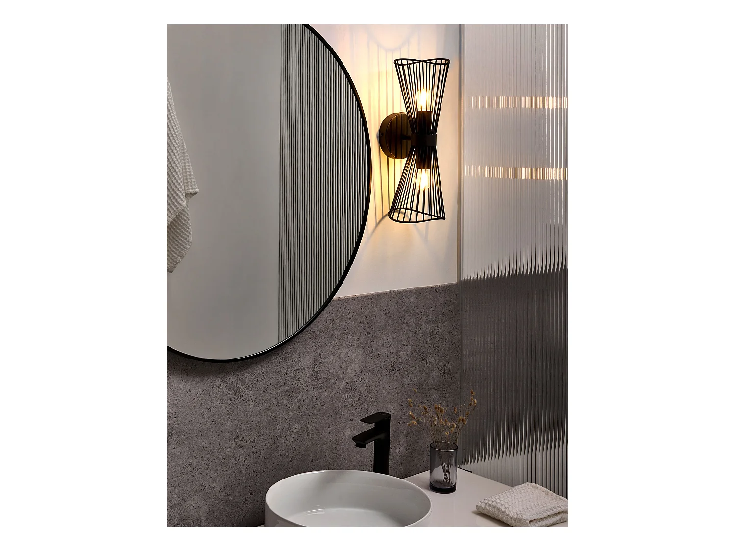 Lampe murale PARADA Métal Noir