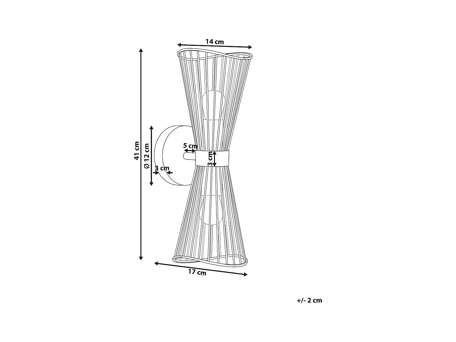 Lampe murale PARADA Métal Noir