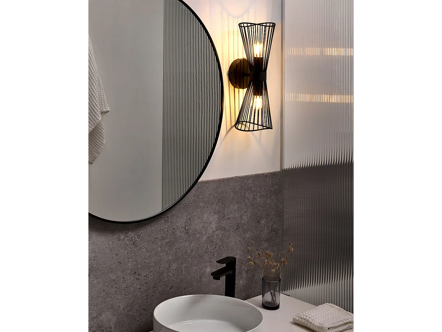 Lampe murale PARADA Métal Noir