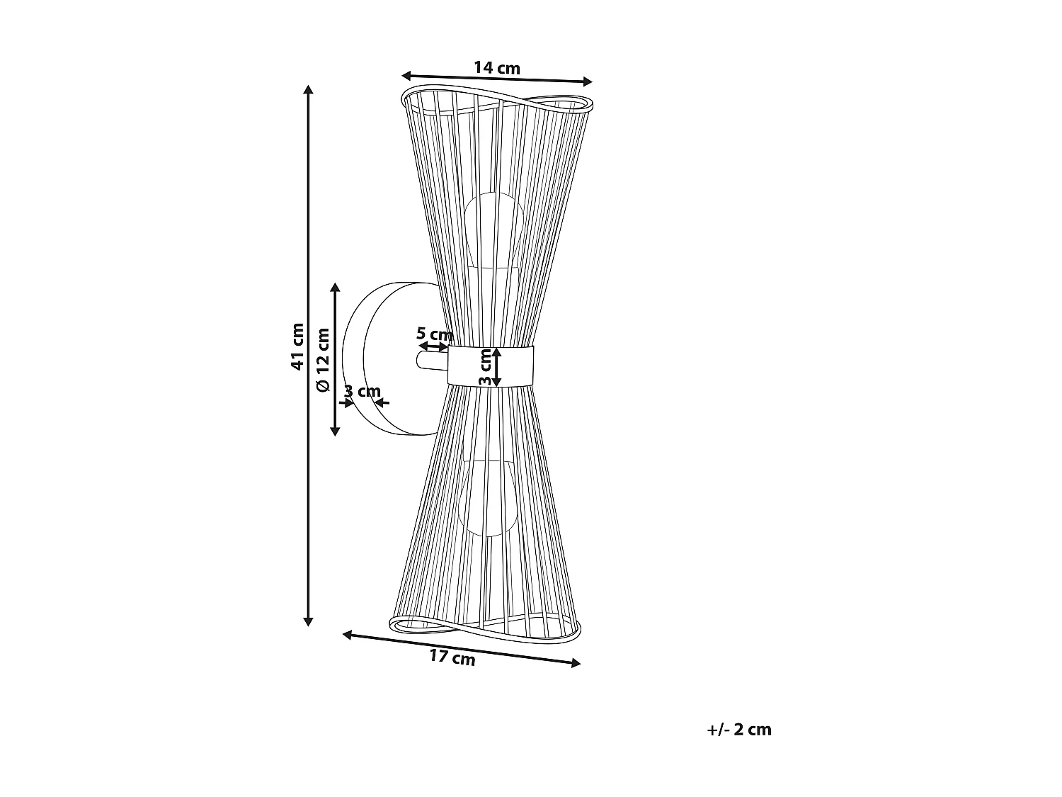 Lampe murale PARADA Métal Noir