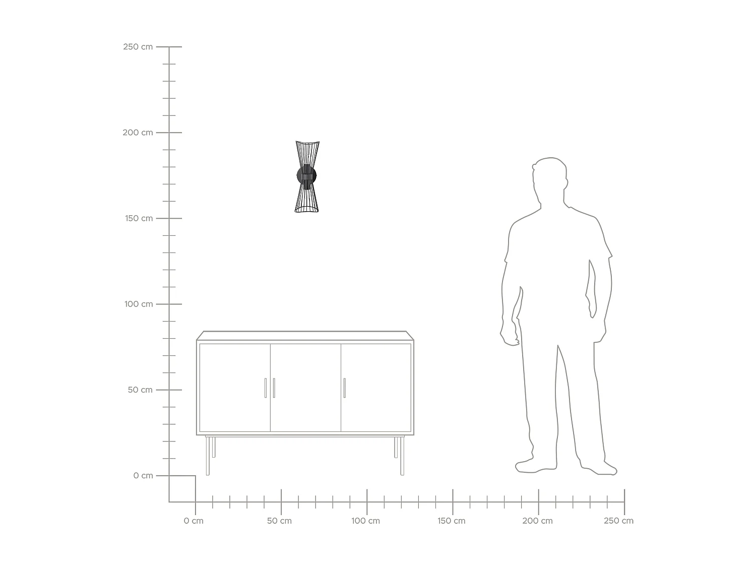 Lampe murale PARADA Métal Noir