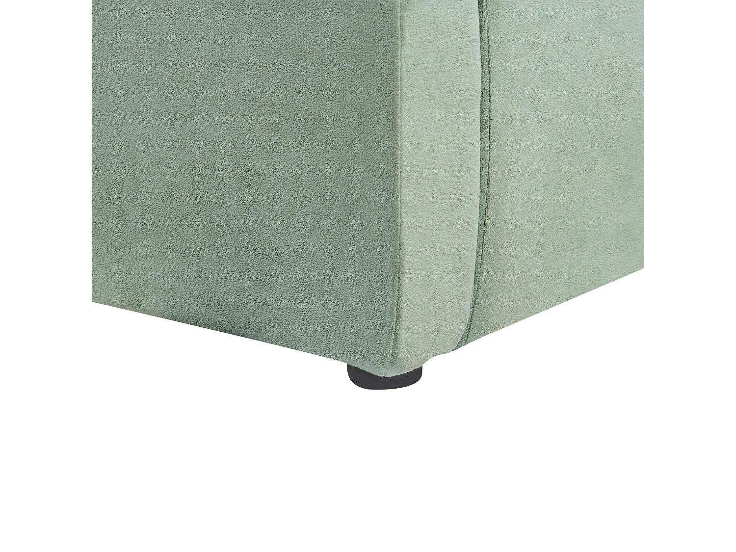 Lit avec sommier Velours BAJONNA 160 x 200 cm Vert menthe