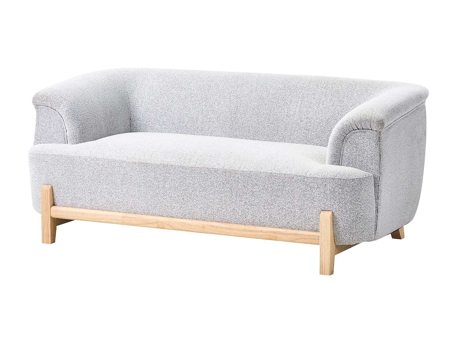 Canapé 2 places ALNOR Tissu Gris clair