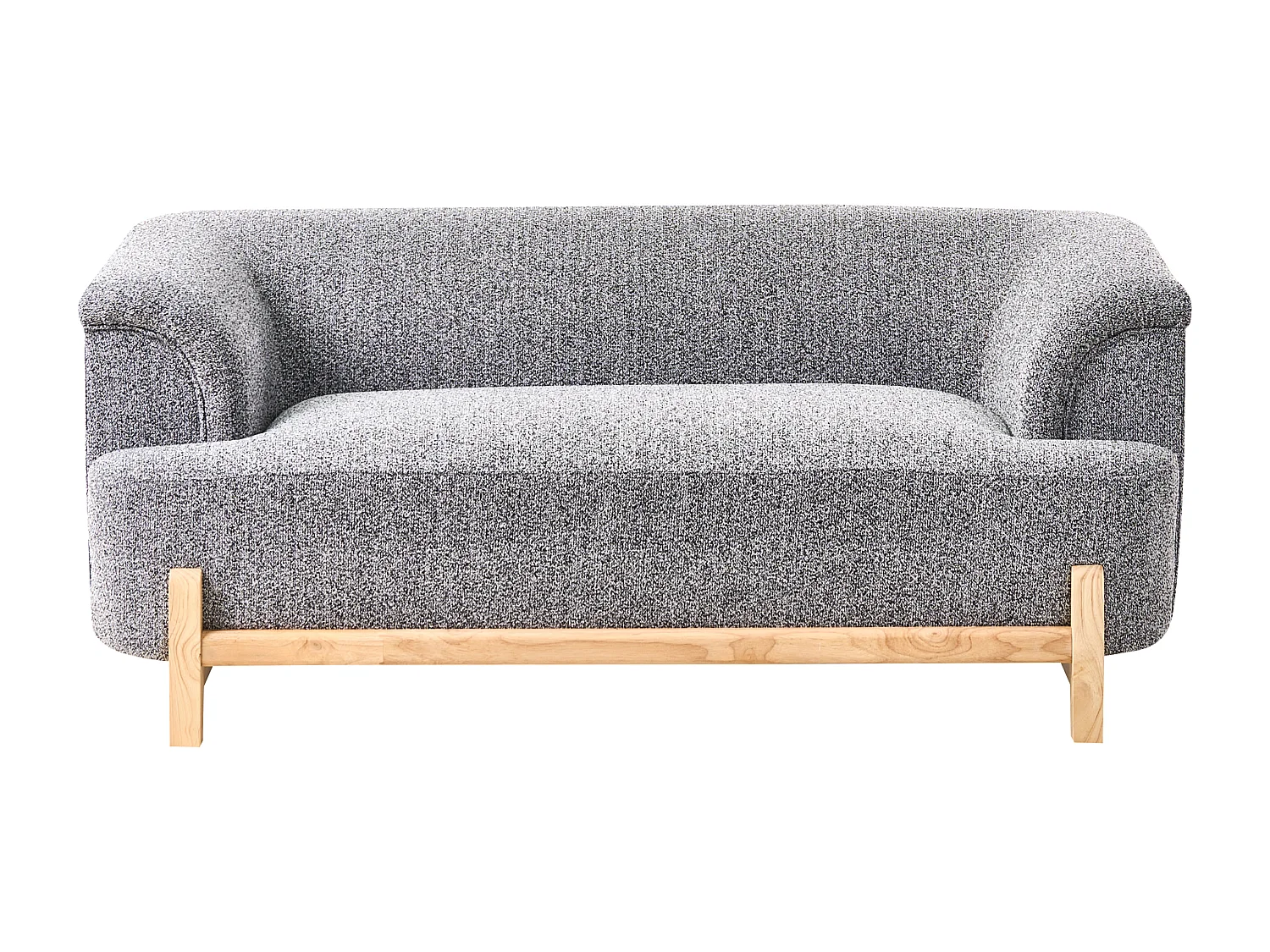 Canapé 2 places ALNOR Tissu Gris foncé