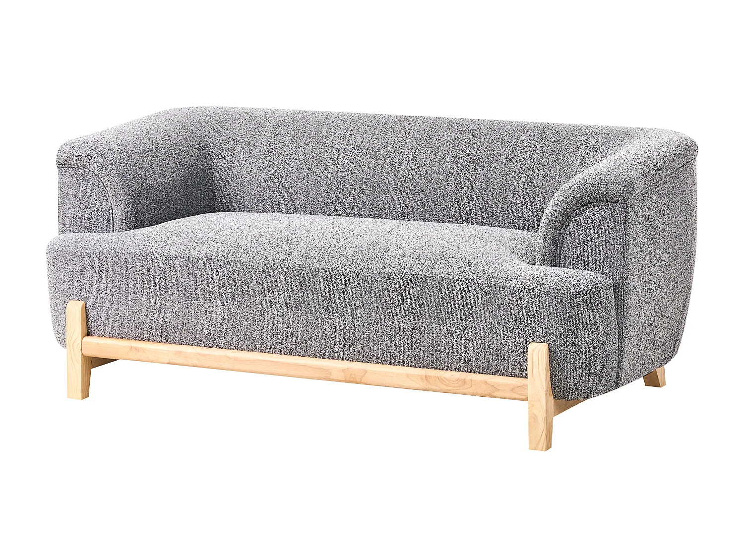 Canapé 2 places ALNOR Tissu Gris foncé