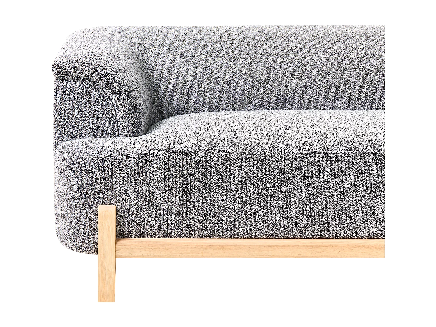 Canapé 2 places ALNOR Tissu Gris foncé