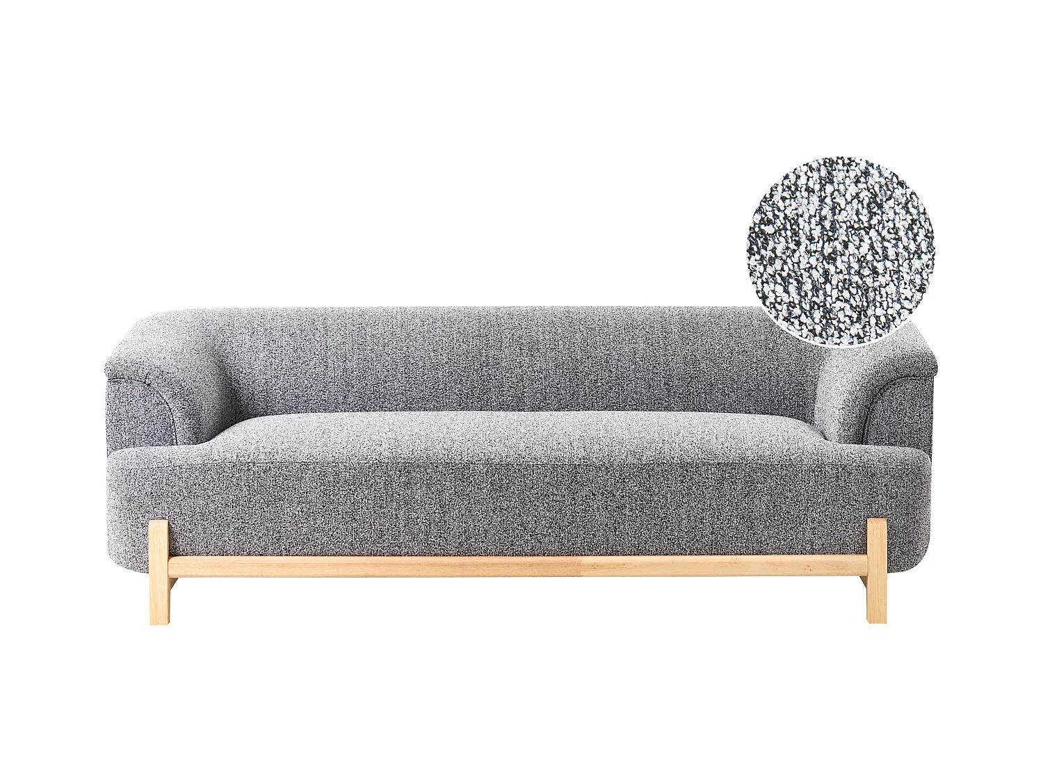 Canapé 3 places ALNOR Tissu Gris foncé