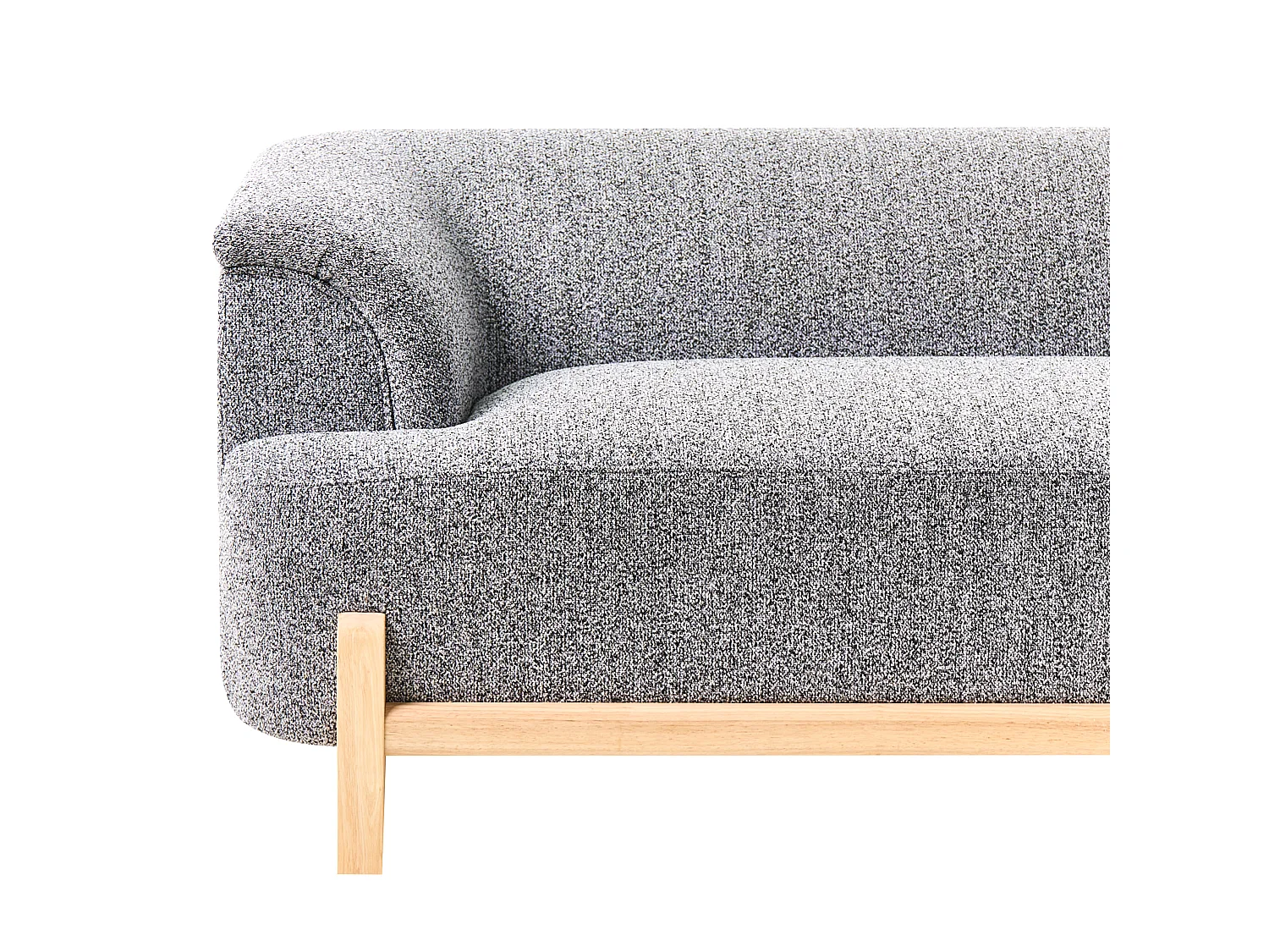 Sofa 3 Seater ALNOR Fabric Dark Grey