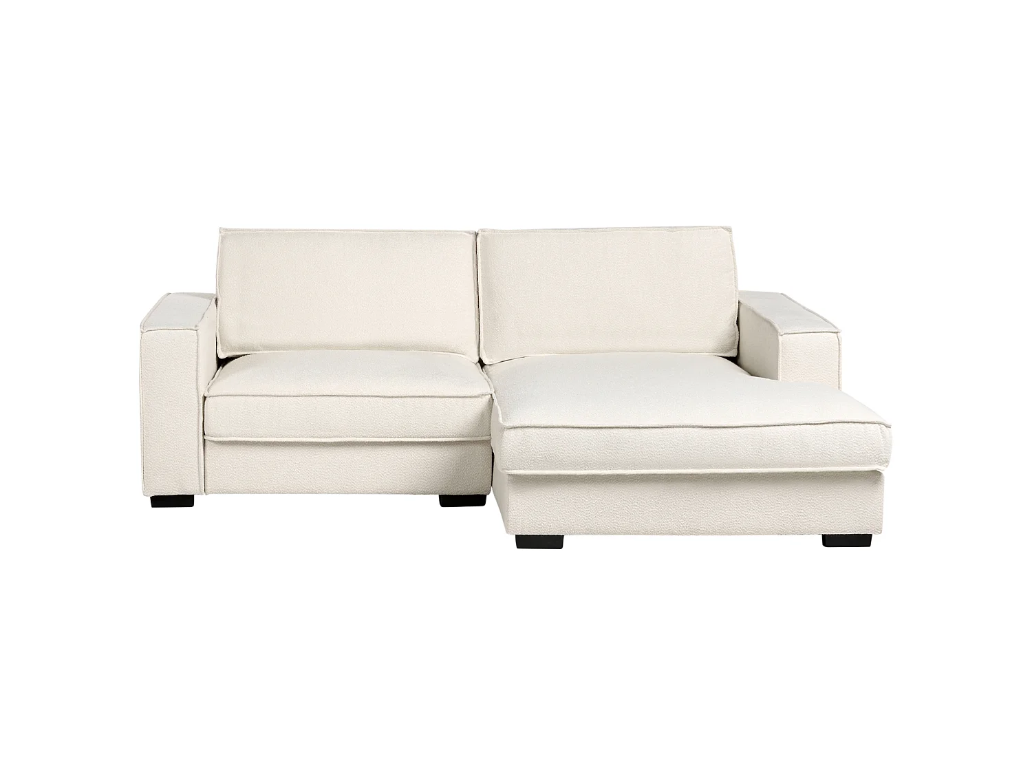 Corner Sofa KOLDING Boucle Light Beige Left Hand