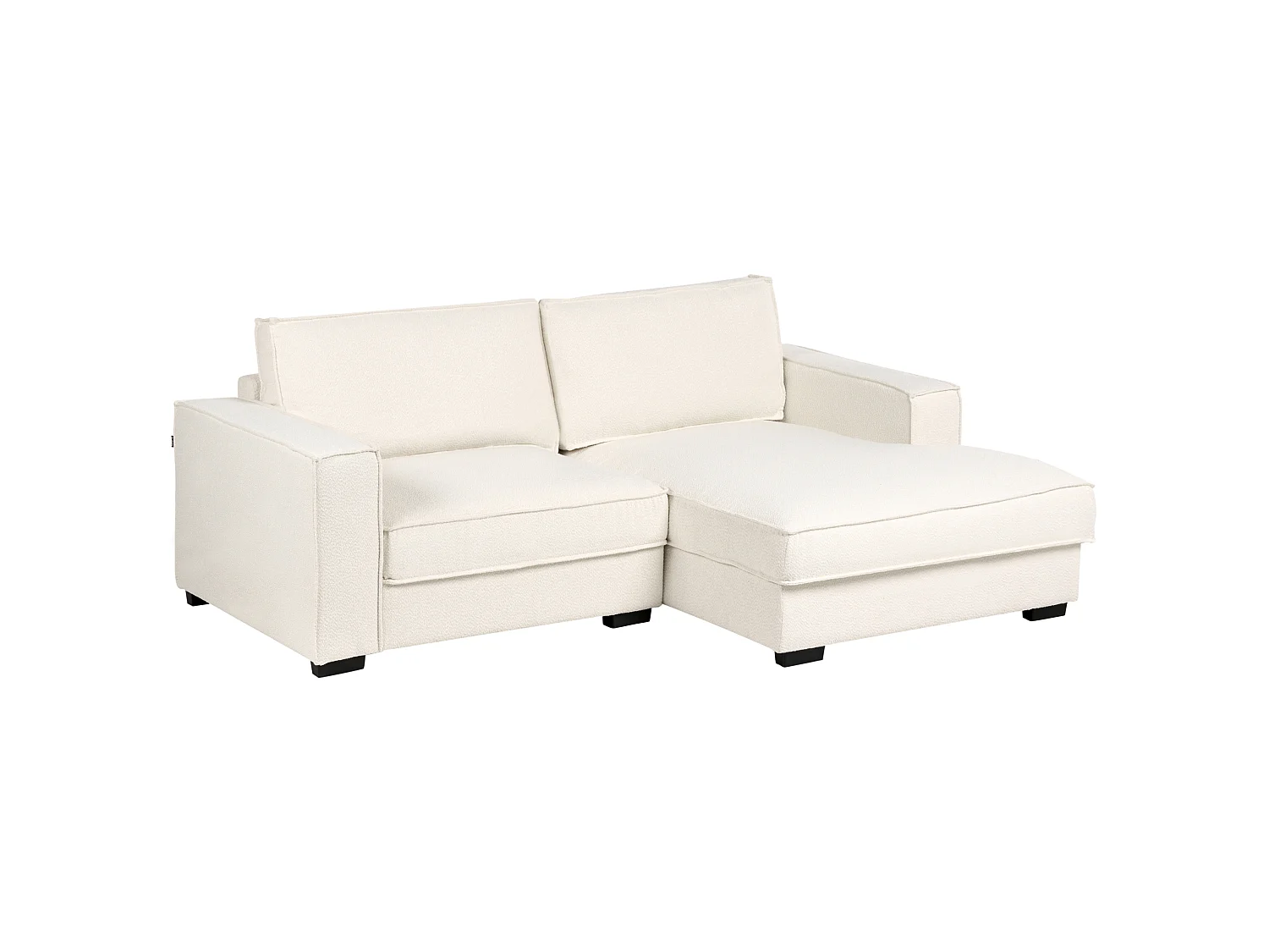 Corner Sofa KOLDING Boucle Light Beige Left Hand