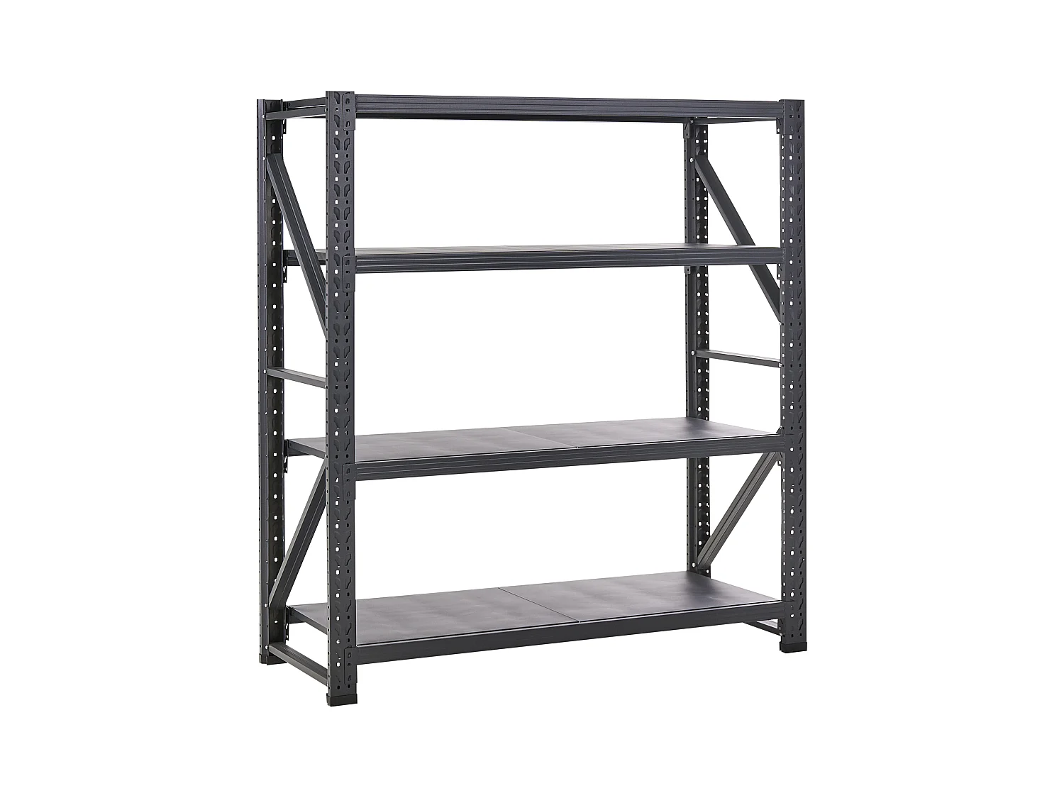 Étagères de garage FIUGGI Métal 200 cm 60 cm Noir