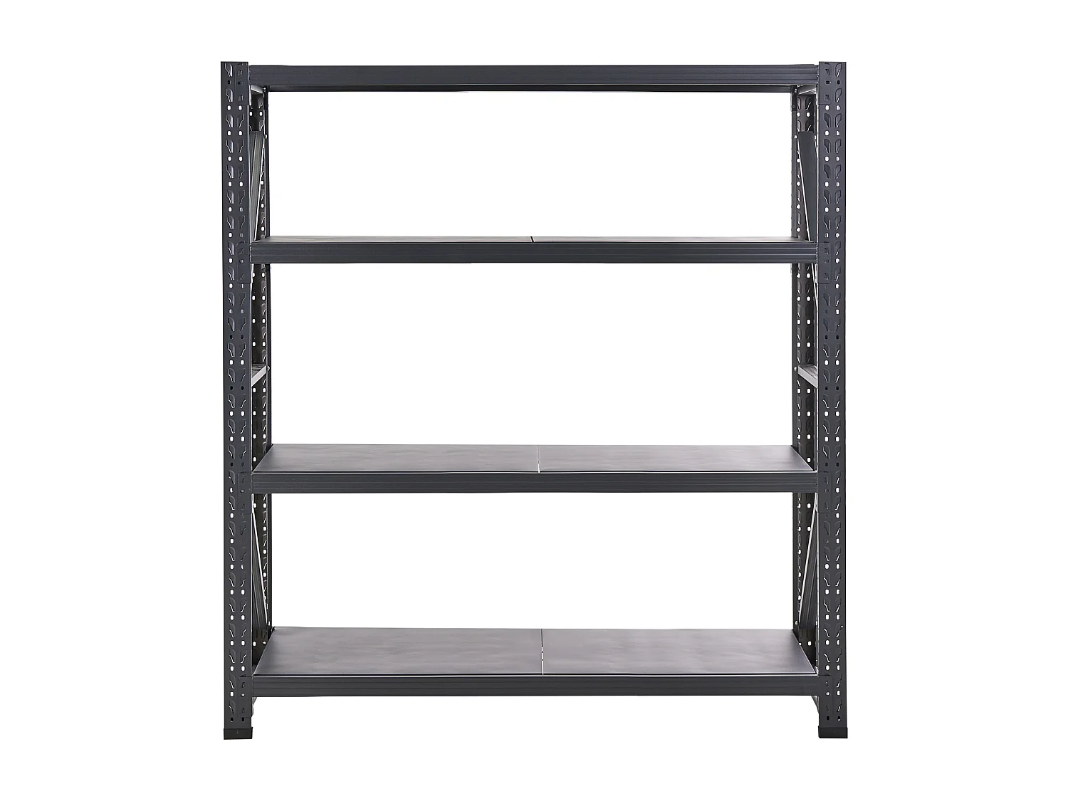 Étagères de garage FIUGGI Métal 200 cm 60 cm Noir