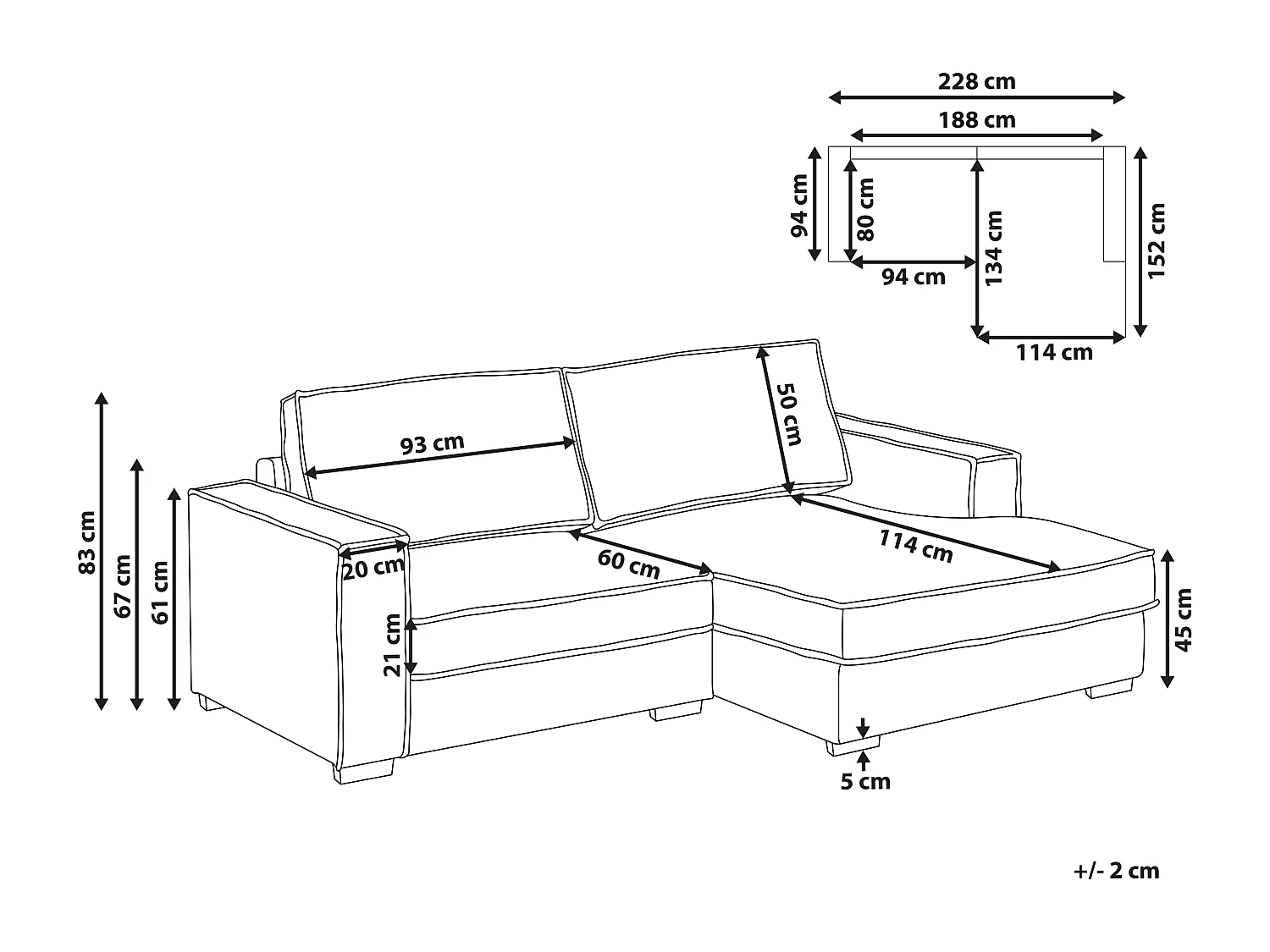 Canapé d'Angle à droite Moderne en Tissu Dossier Rembourré avec Coussins Taupe Kolding