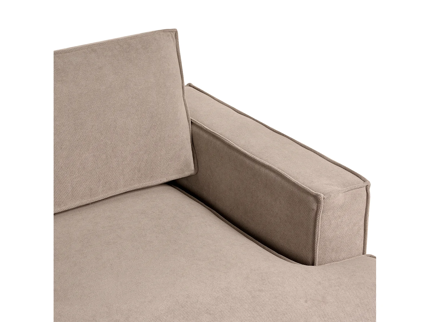 Corner Sofa KOLDING Fabric Taupe Left Hand
