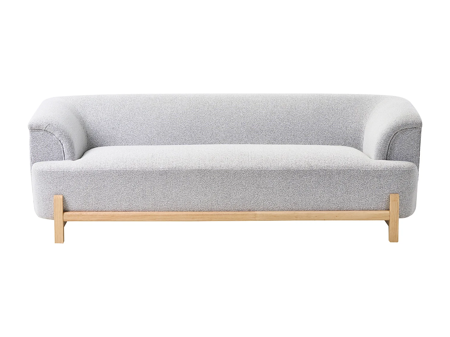 Canapé 3 places ALNOR Tissu Gris clair