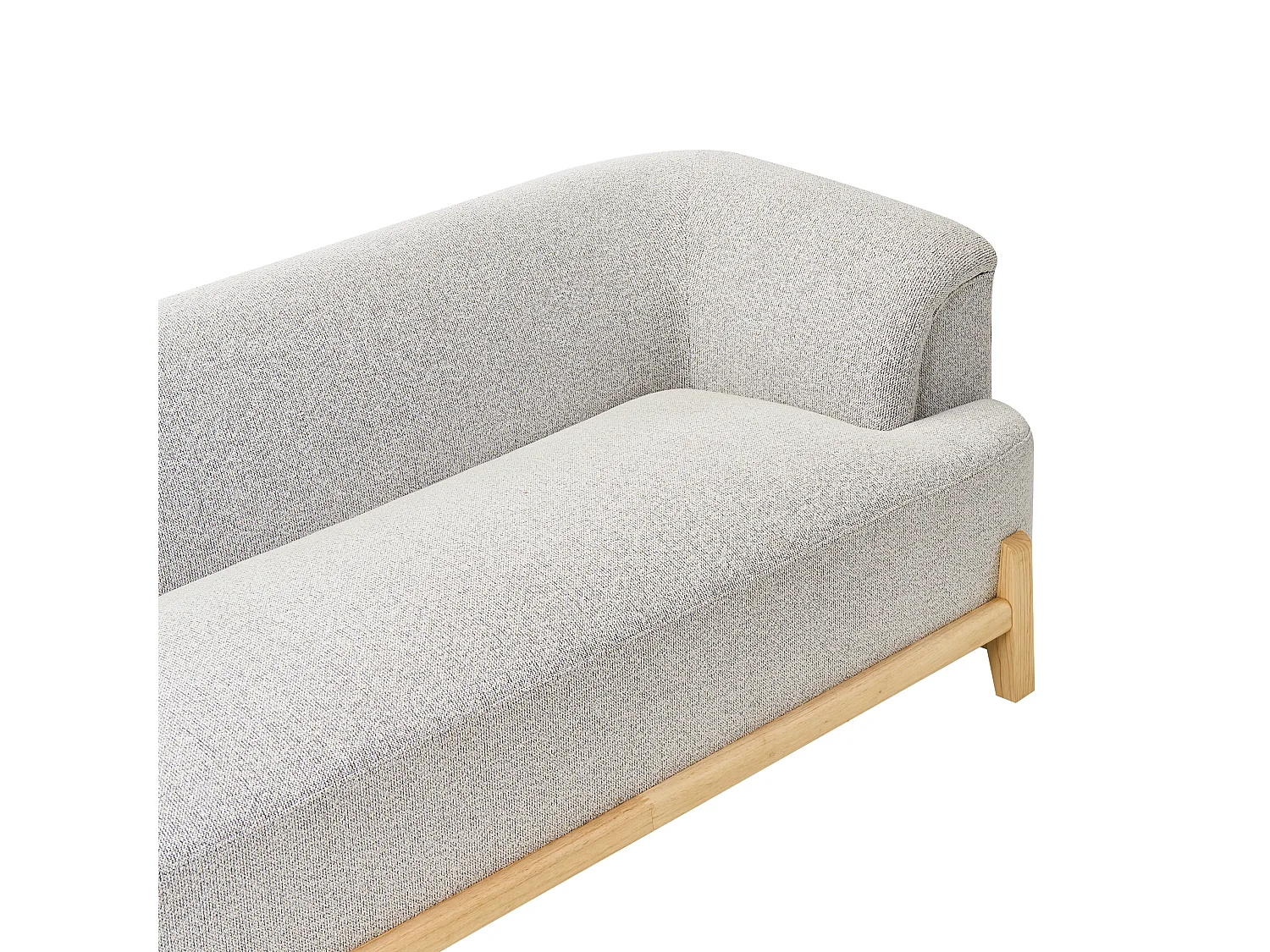 Sofa 3 Seater ALNOR Fabric Light Grey