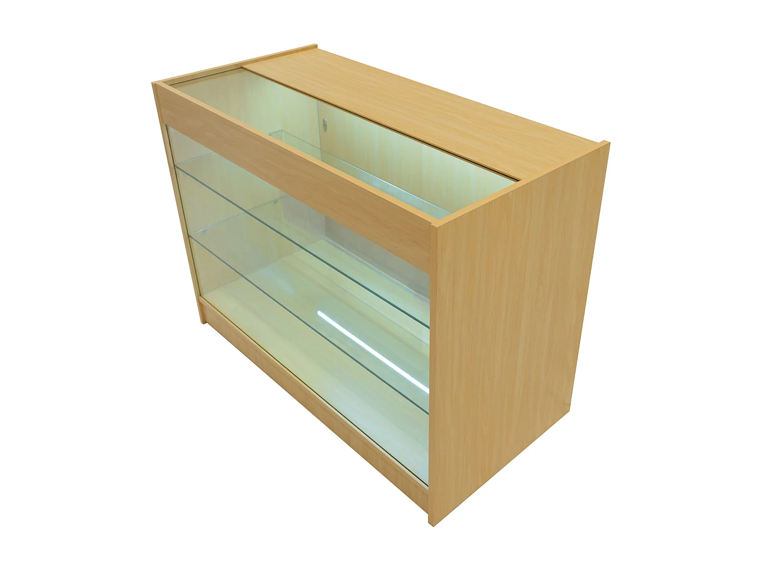 Hyperion LED Shop Counter Set K1200, B1200, TB60 & LM60 - Maple