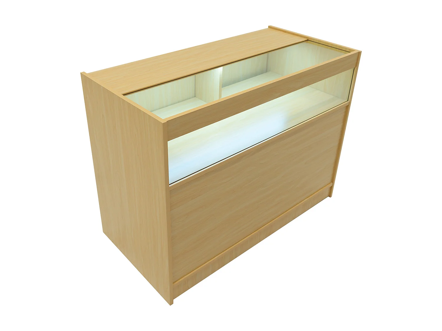 Hyperion LED Shop Counter Set K1200, B1200, TB60 & LM60 - Maple