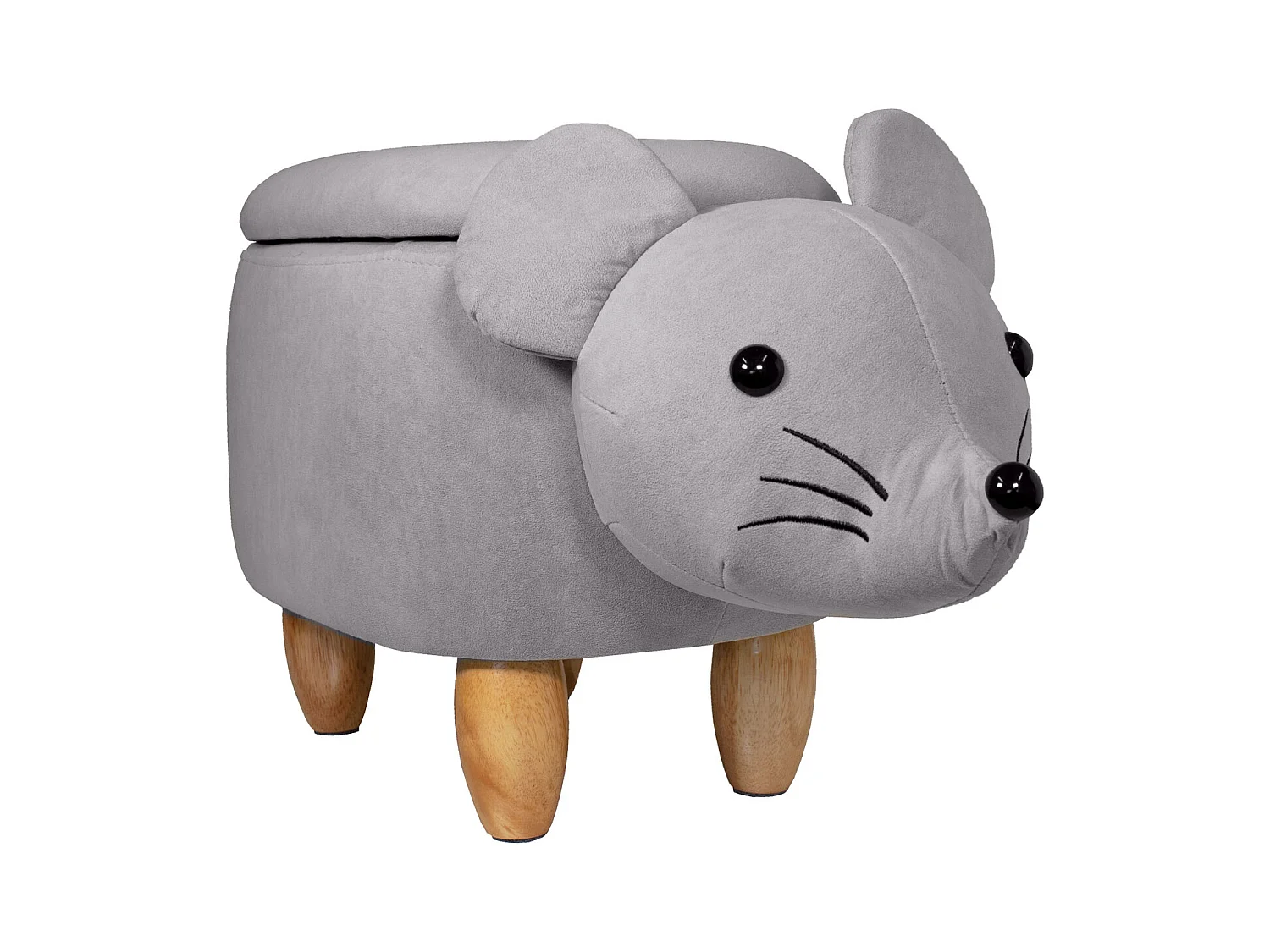 TIERHOCKER mit Staufach Maus