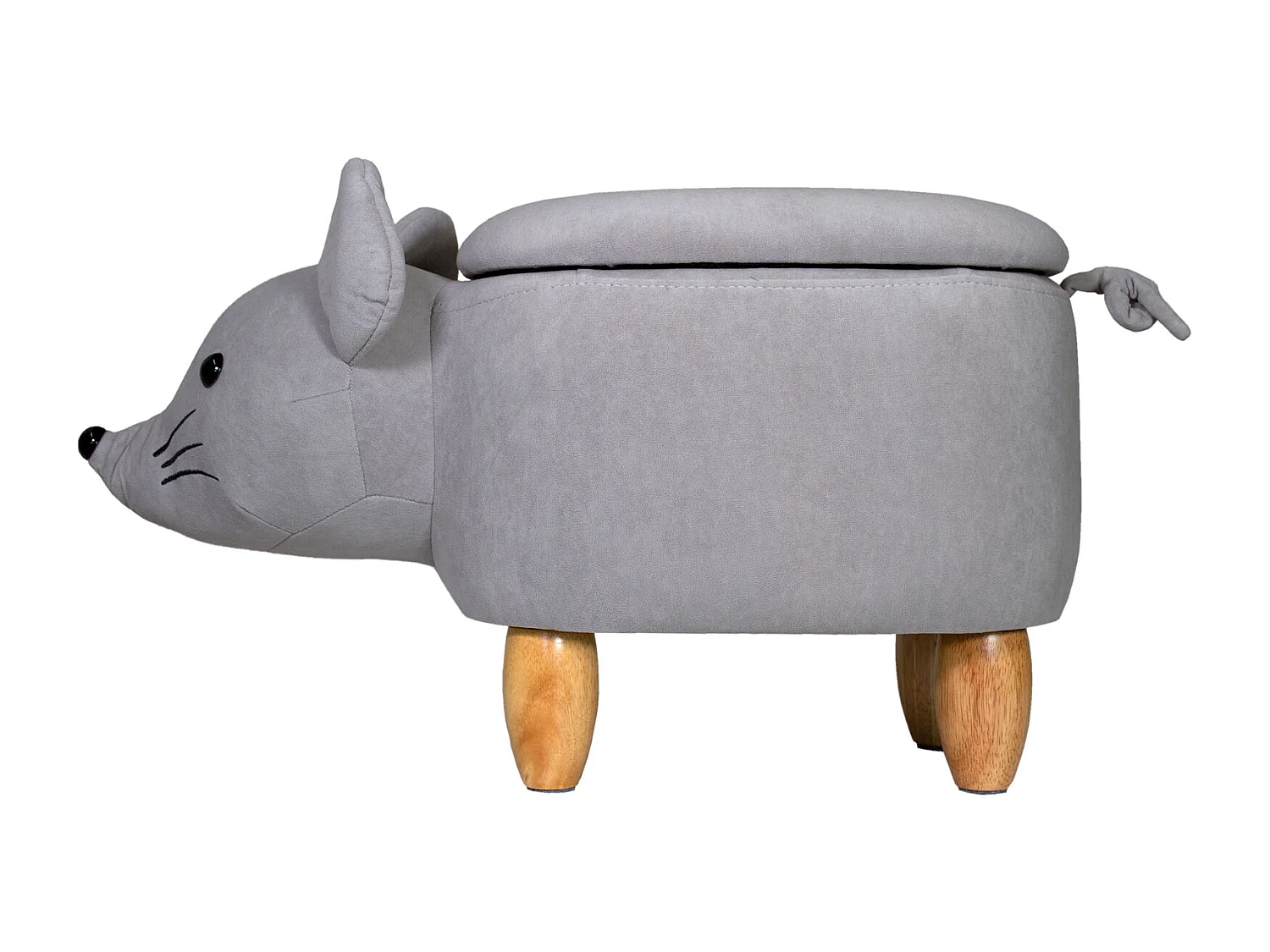 TIERHOCKER mit Staufach Maus