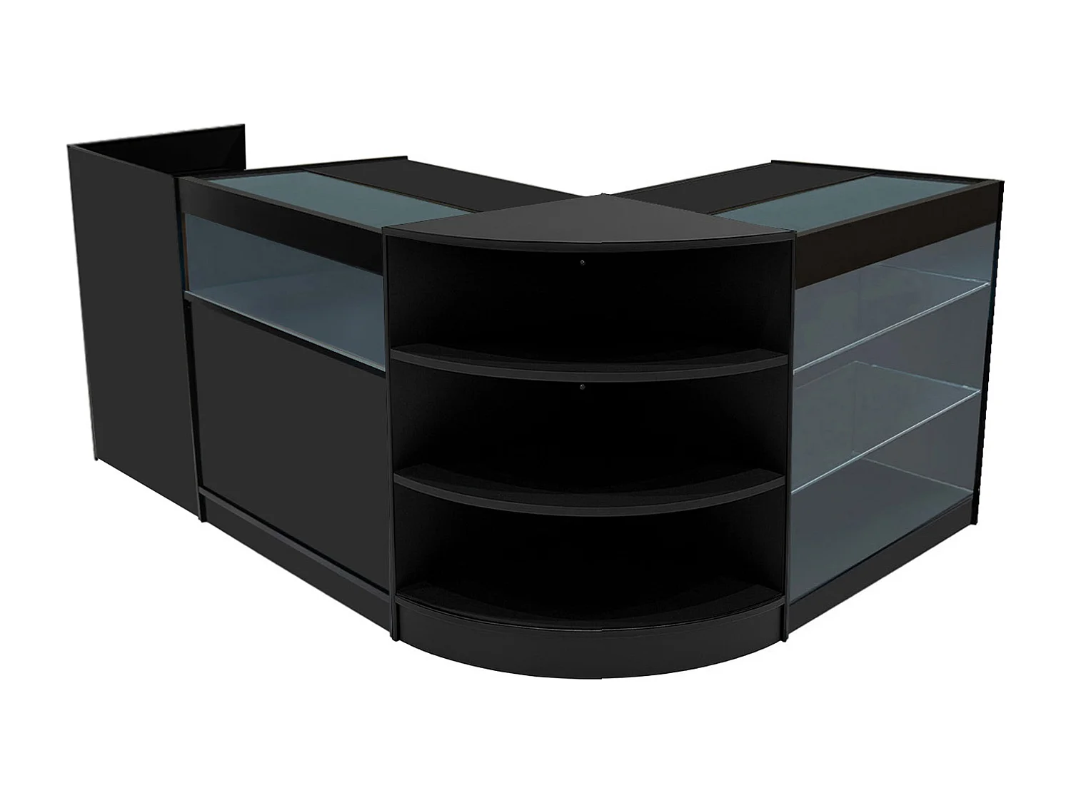 Hyperion LED Verkaufstheken-Set LM60 + B900 + K900 + TB60 – Schwarz