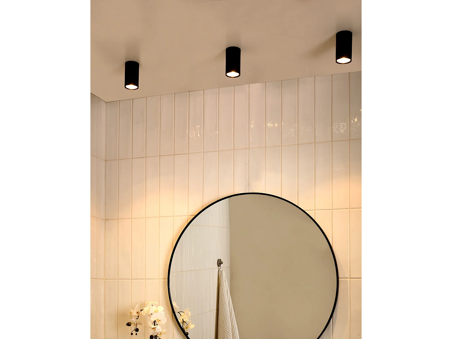 Plafonnier à LED BARCALA Métal Noir