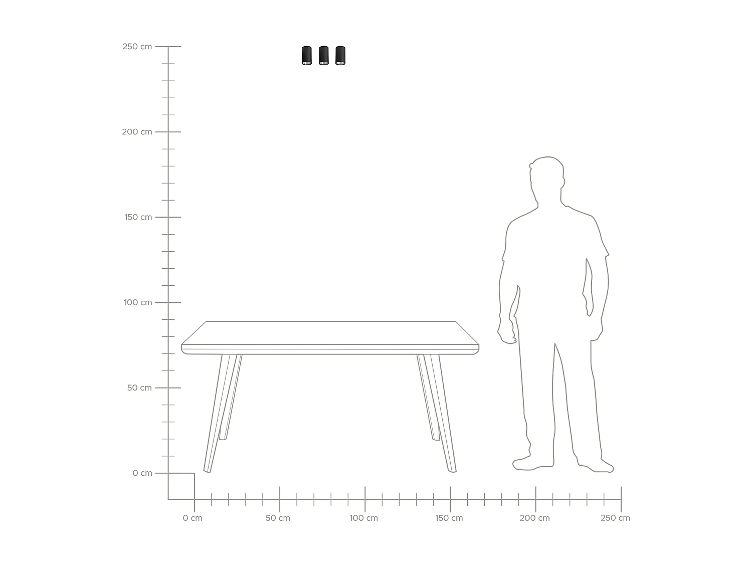 Plafonnier à LED BARCALA Métal Noir
