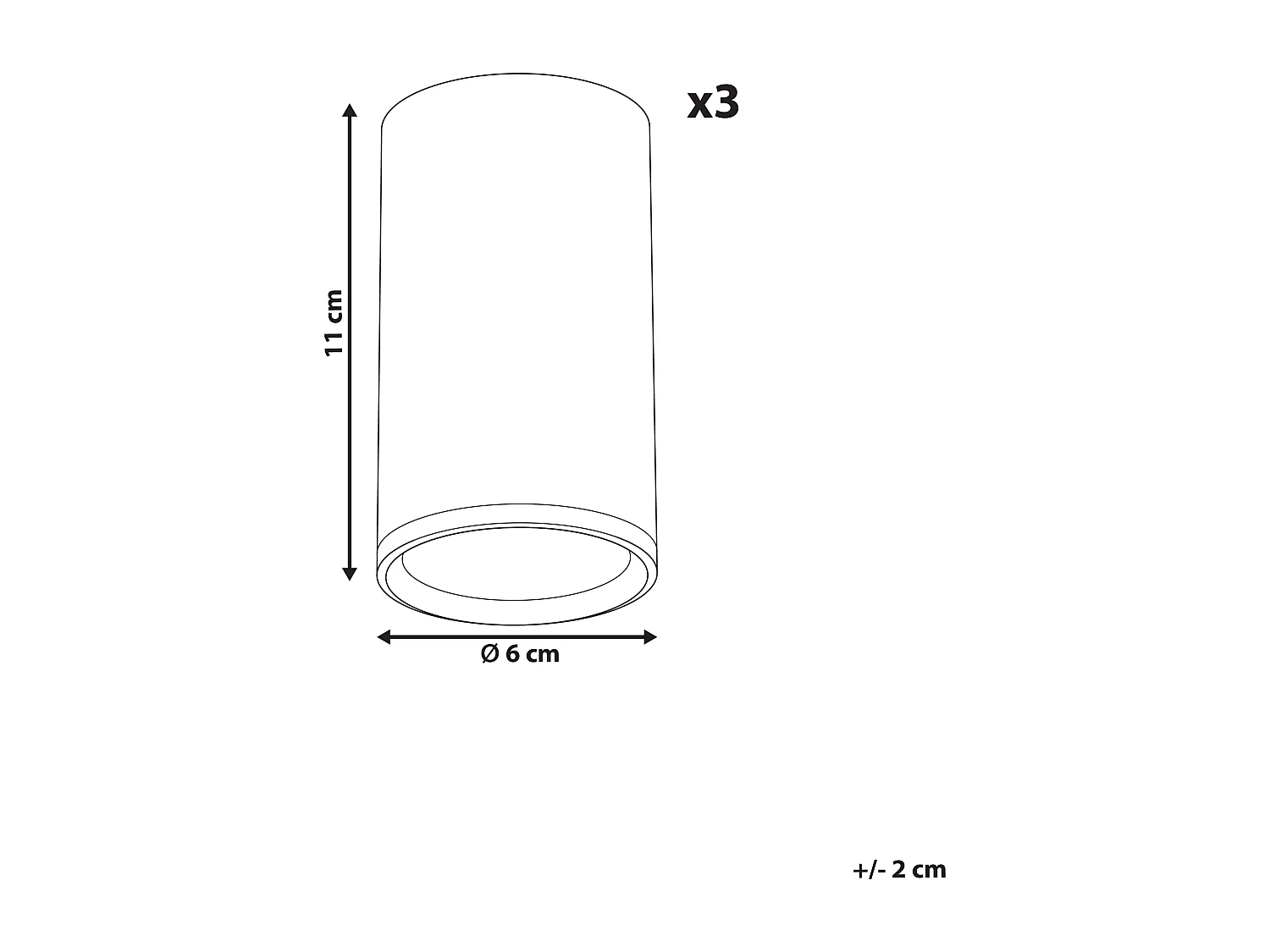 Plafonnier à LED BARCALA Métal Noir
