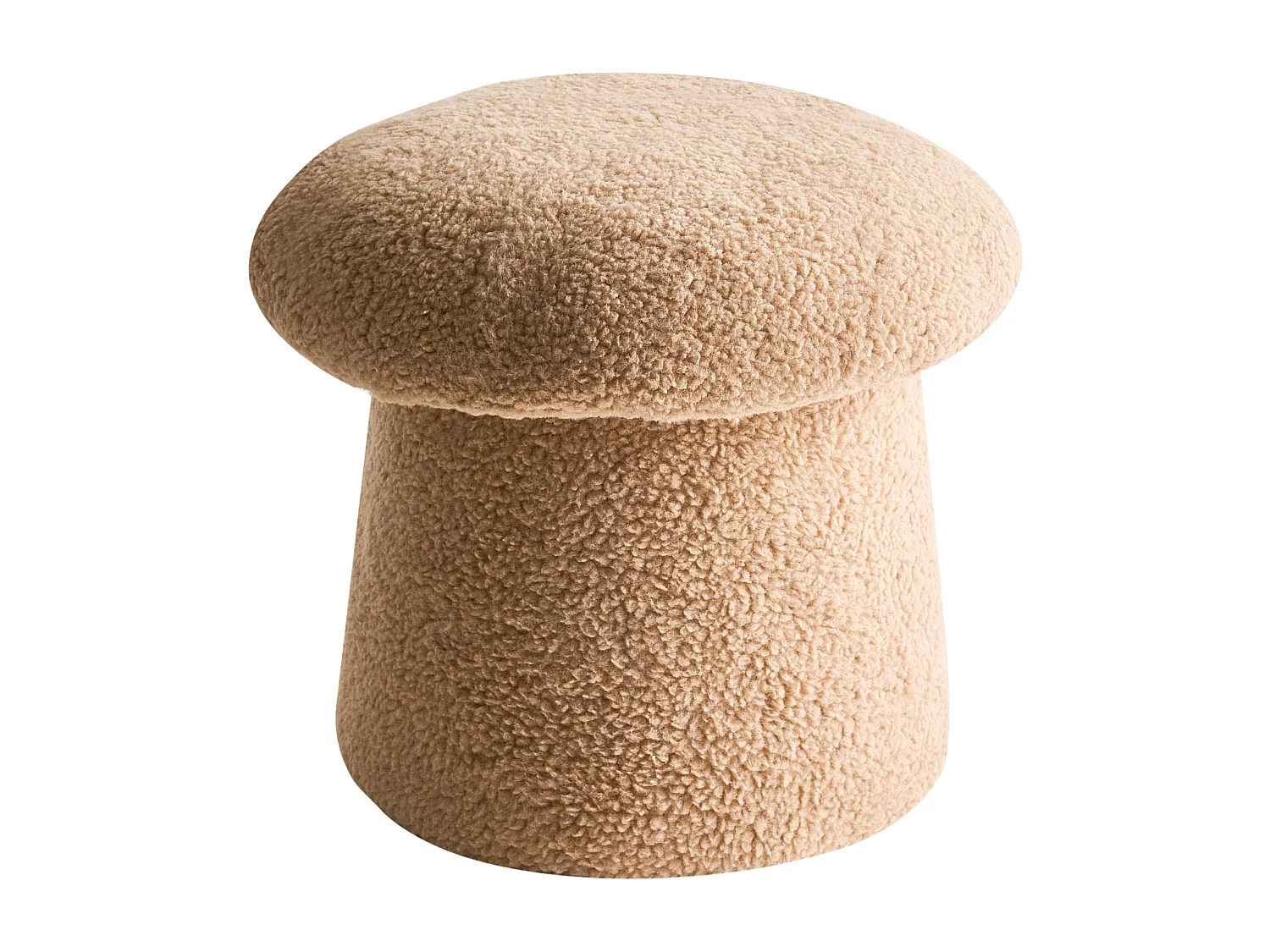 Pouf EUFAULA Bouclé Beige