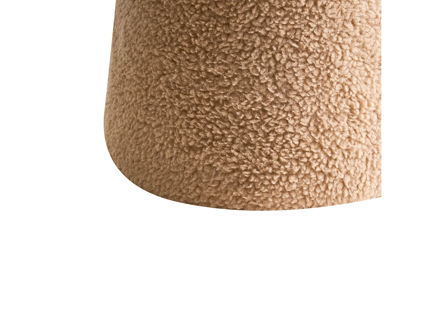 Pouf EUFAULA Bouclé Beige