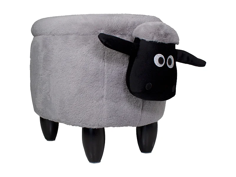 TIERHOCKER mit Staufach Schaf