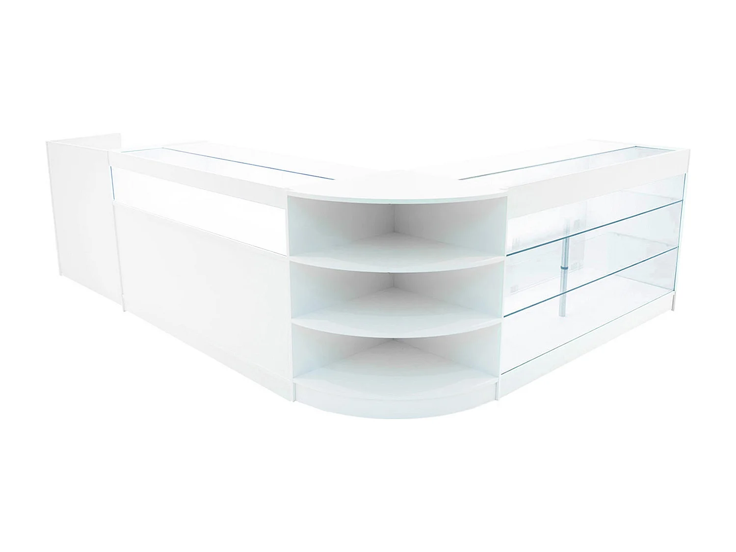 Hyperion LED Verkaufstheken-Set LM60 + B1500 + K1500 + TB60 – Weiß