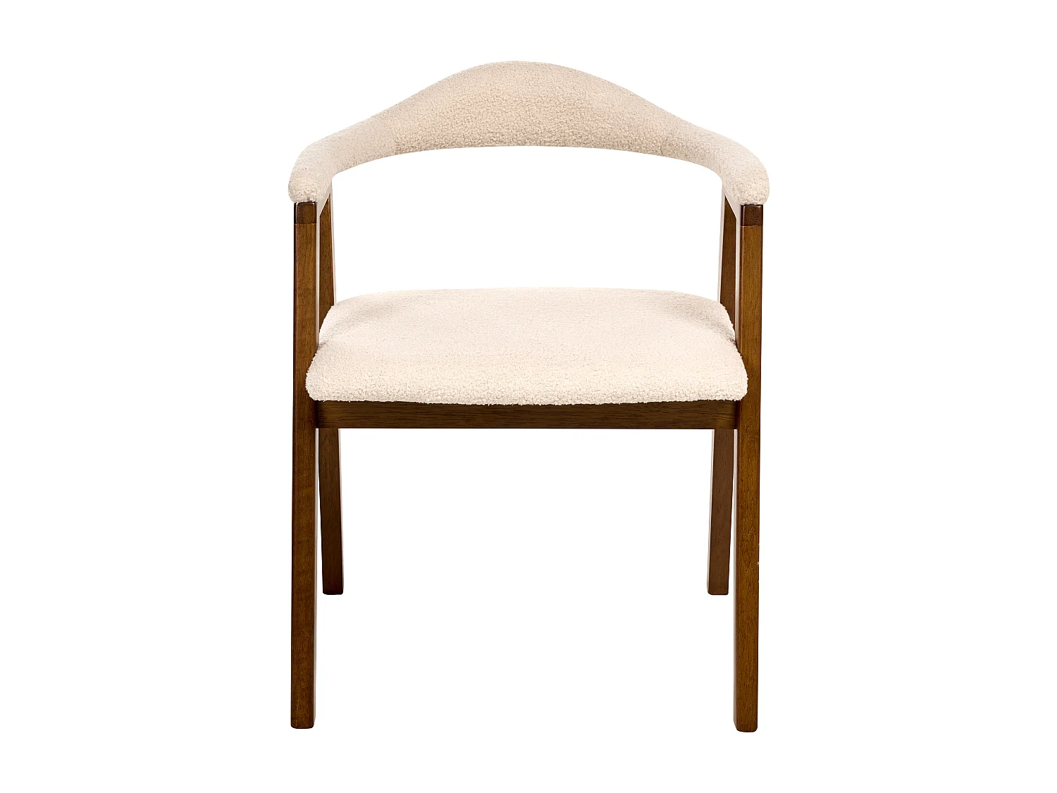 Lot de 2 chaises de salle à manger ONECO Bois Marron foncé