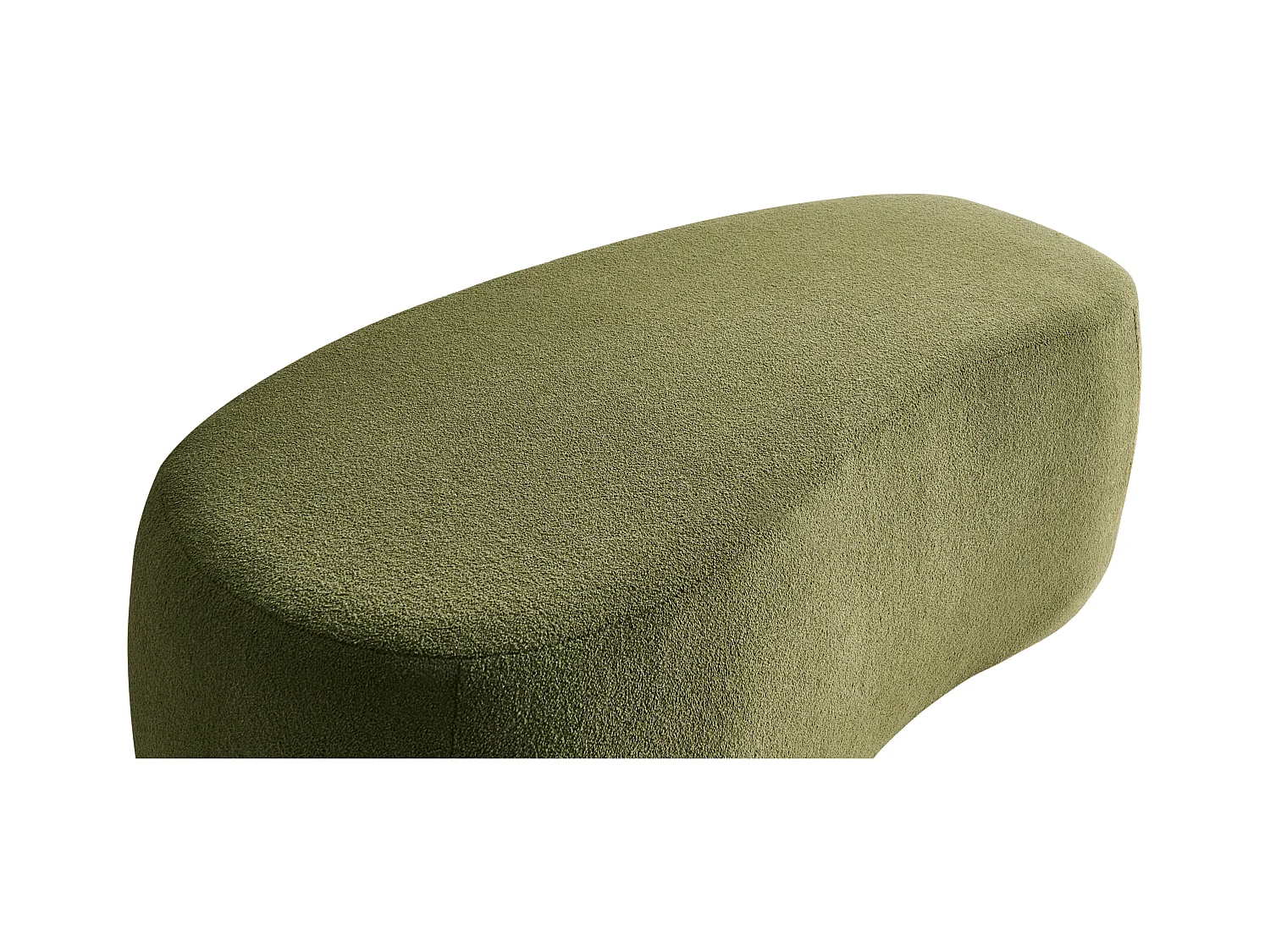 Pouf BAYARD Bouclé Vert