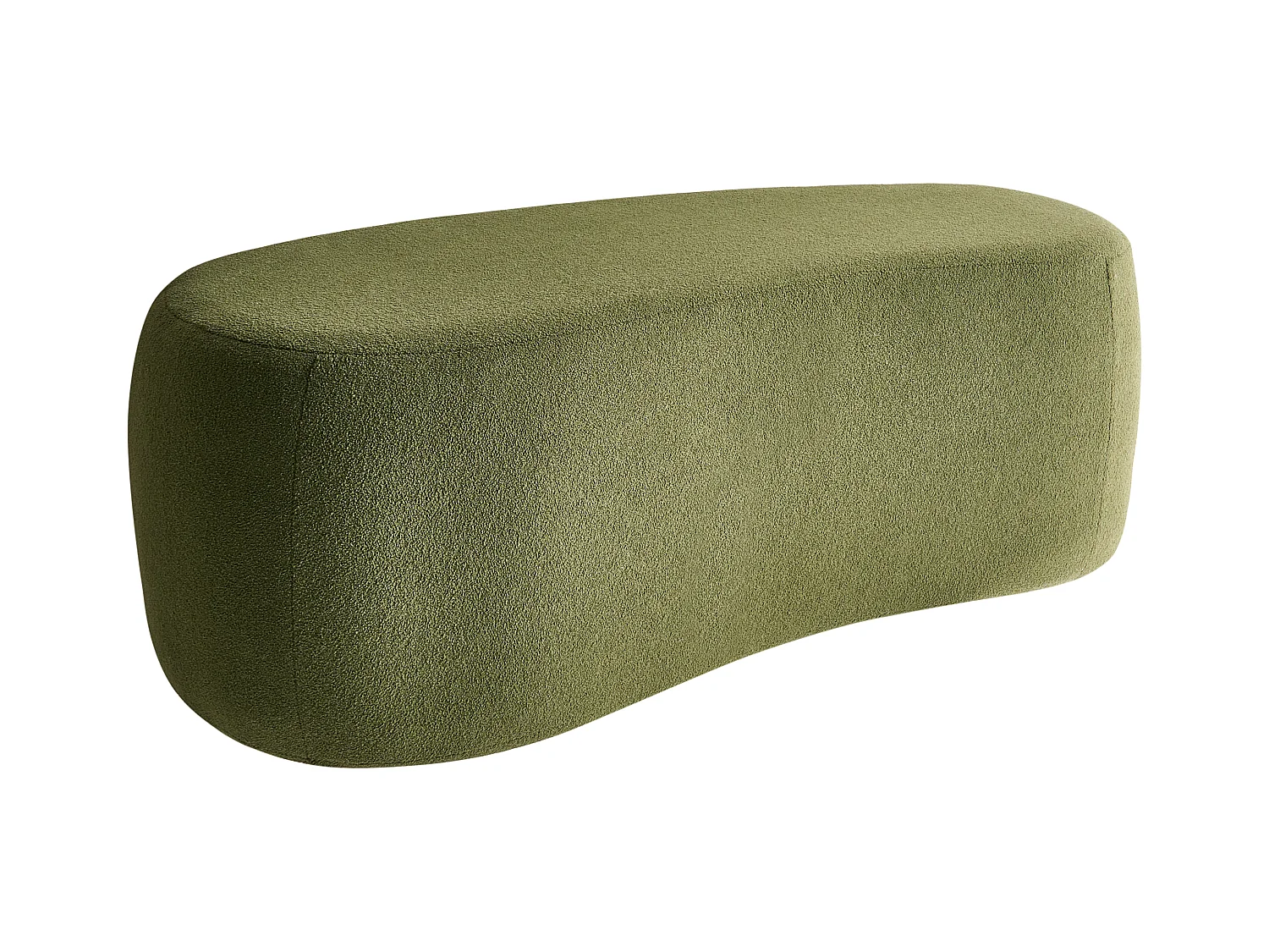 Pouf BAYARD Bouclé Vert