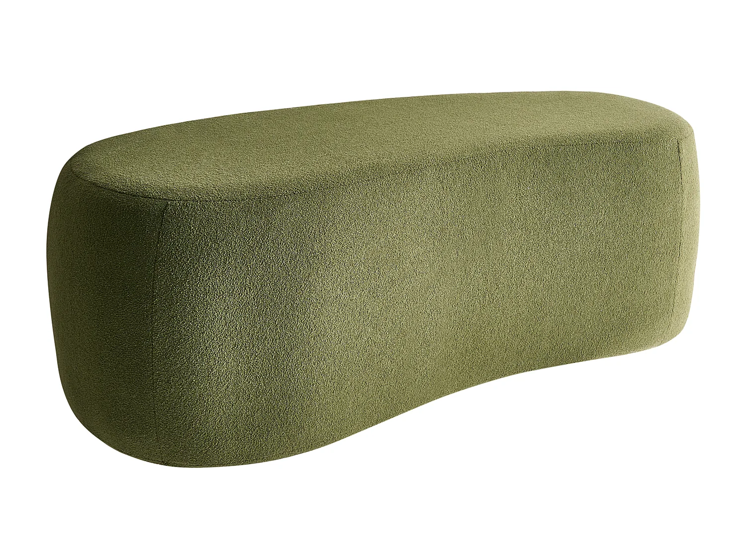 Pouf BAYARD Bouclé Vert