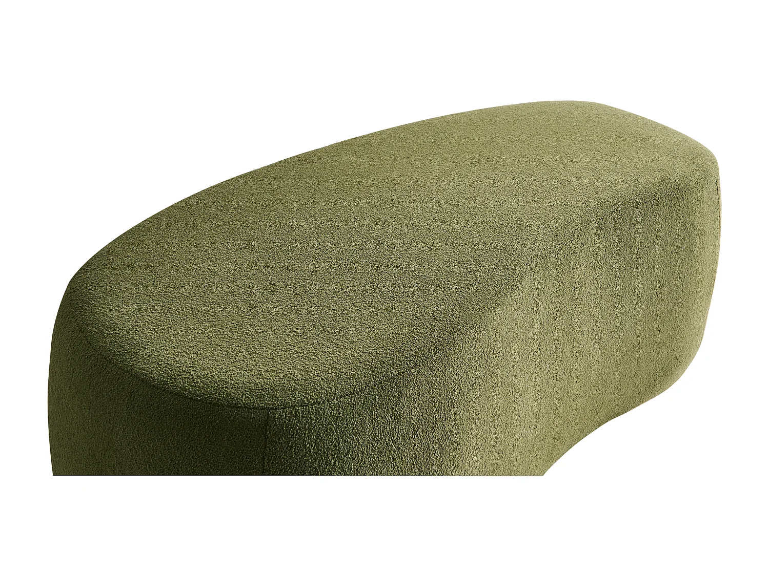 Pouf BAYARD Bouclé Vert