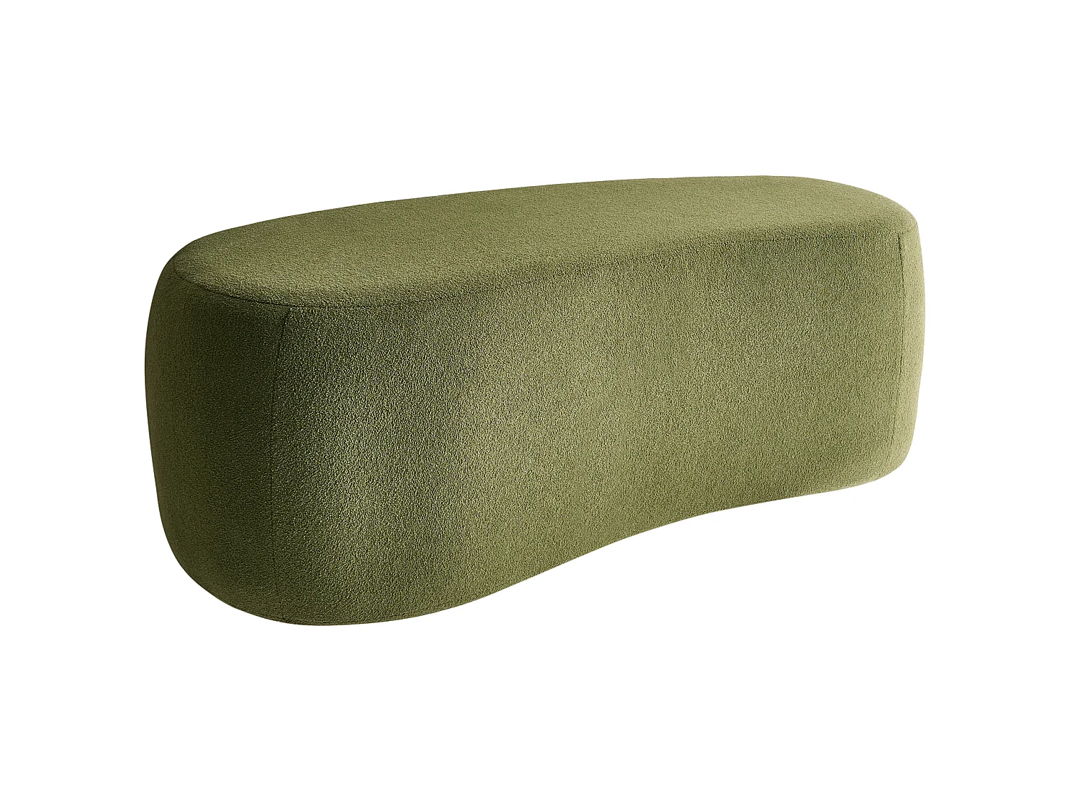 Pouf BAYARD Bouclé Vert