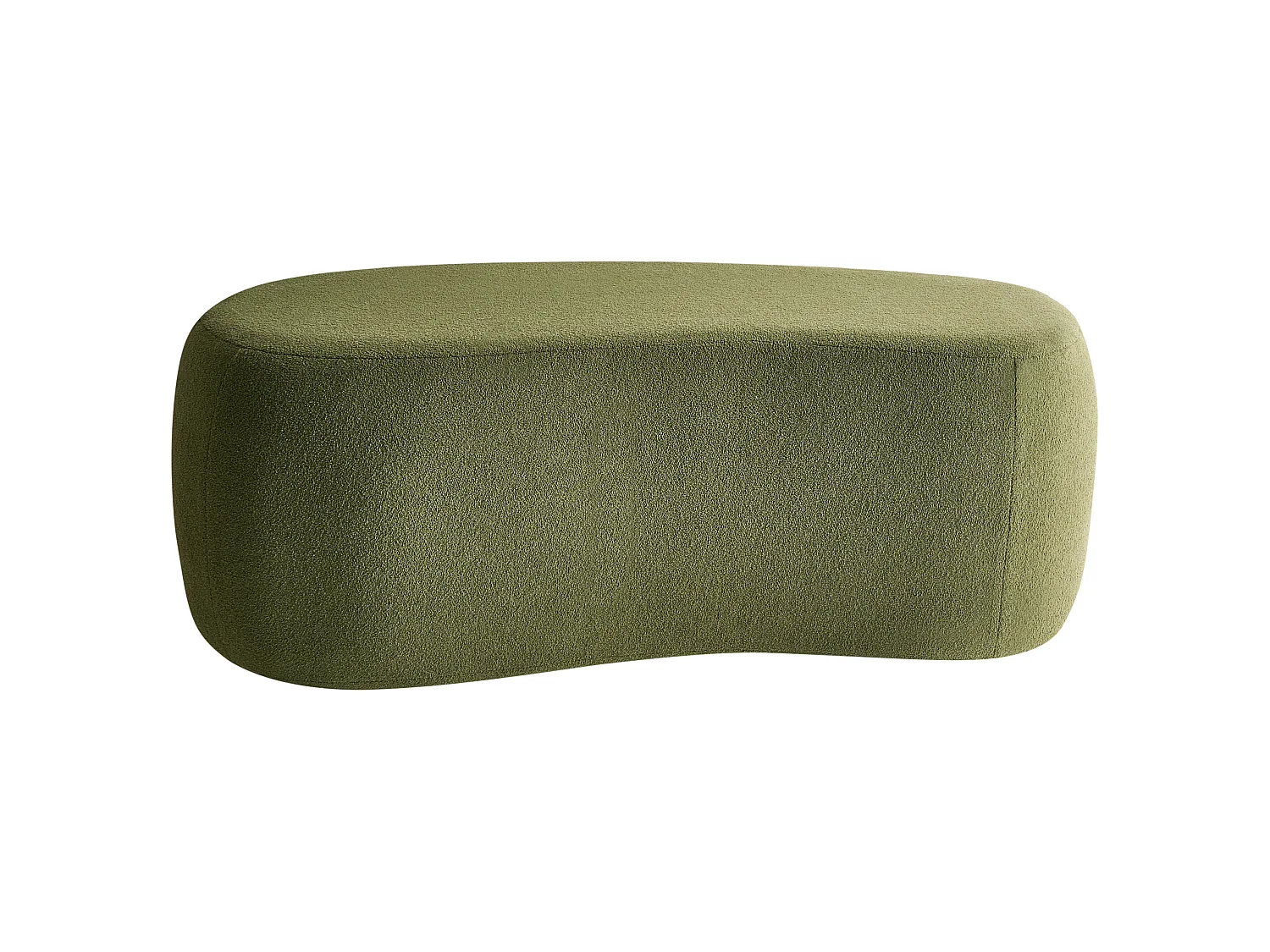 Pouf BAYARD Bouclé Vert